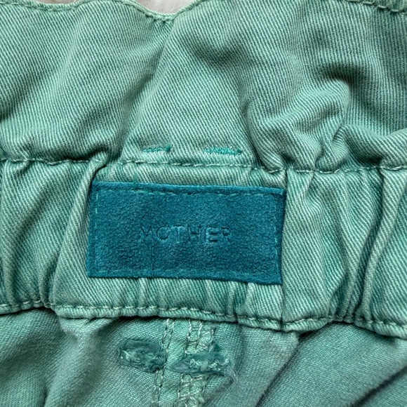 MOTHER The YOYO Ruffle Greaser Ankle Killing Time Deep Sea High-Rise Jeans-29 - Picture 11 of 16